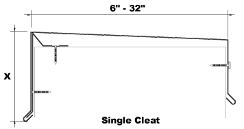 Secure Lock Coping Single Cleat profile